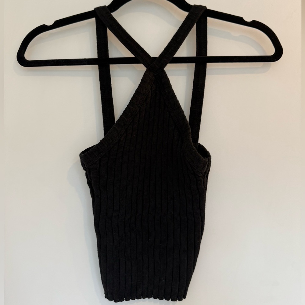 Zara halter cropped tank